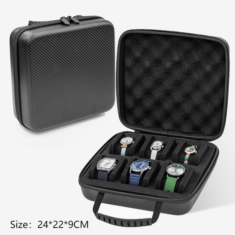 

Large Capacity Watches Storage Box Mechanical Watch Organizer Suitcase Travel Portable Watches Cases Dust Prevention Watch Case