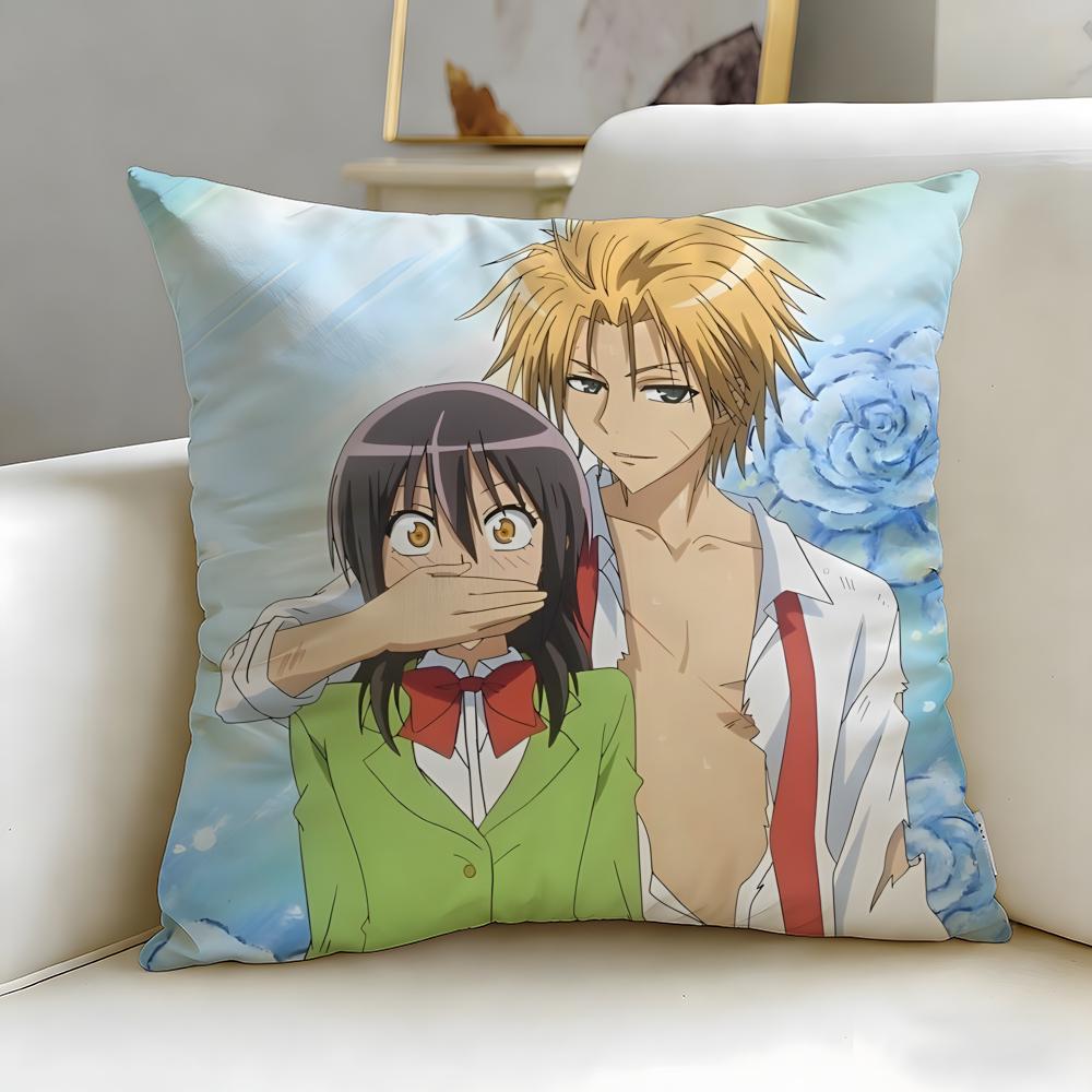 classic anime Maid Sama! Cushion Cover Soft & Easy-Wash Pillow Case – Versatile for Couch, Bed, Travel and Office