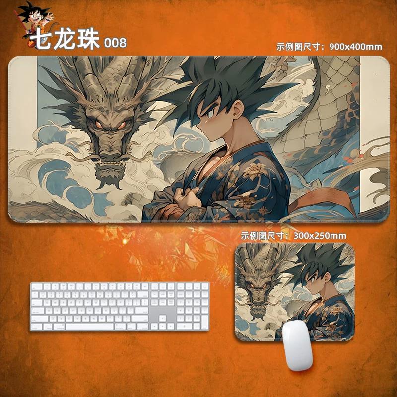 Anime Mauspads Drachenball Leder-Mauspad Nachhaltig Kleiner Junge Handgelenkstütze Tastaturunterlage Tischmatte Son Goku Animation Dekorative Tischdecke