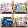 Duvet Cover Pillowcase Bedding Set Cartoon Pokemonzd Kawaii Adult Boy Girl Bedroom Decoration Children Single Double Large Size