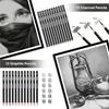HIFORNY 176-Piece Art Supplies Drawing Kit with 100 Sheets, 3-Color Sketchbook, Graphite, Charcoal, Watercolor & Metallic Pencils, Blending Tools, and