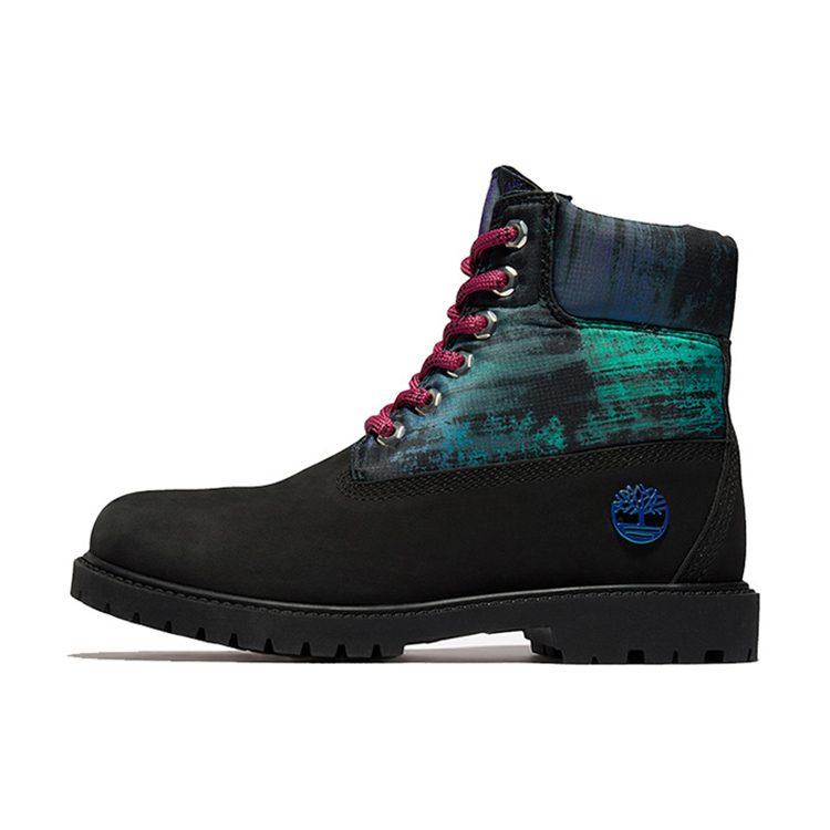 Timberland Heritage Nl Sky 6 Inch Waterproof Boots 'Black Nubuck With Print' Women's A2G2KW