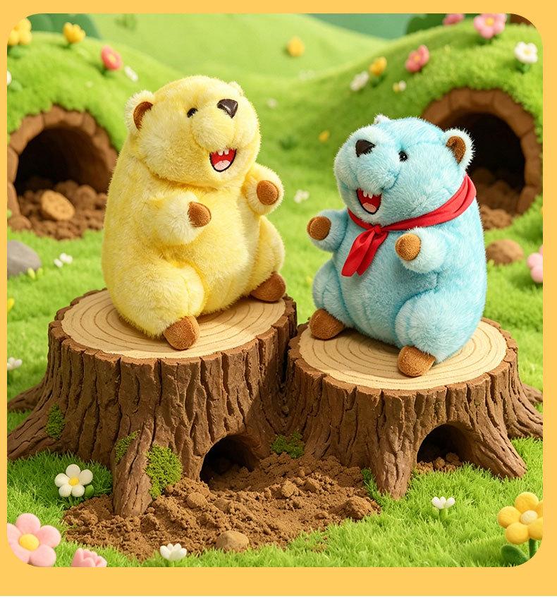 Cross-border Plush Marmot Ququwa Doll - Plateau Groundhog Toy, Children's Birthday Gift
