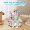 45x35x30cm/100x95x90cm PVC Stuffed Animal Bean Bag Storage Waterproof Stuffed Animal Bean Bag Cover Organizer(Not With Toys)