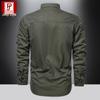 Men's Long Sleeve Cotton Shirt: 2024 Spring & Autumn Casual Loose Outdoor Workwear Jacket