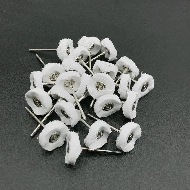 50pcs Dental Wool Polishing Wheel Buffing Pad Brushes for Low Speed Rotary