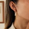 Light luxury high-end zircon cat earrings earrings