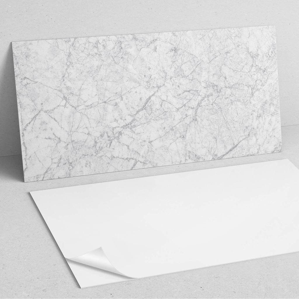 Self-Adhesive Vinyl Panel - Office Wall Decoration 120x60 cm Marble Pattern with Veins