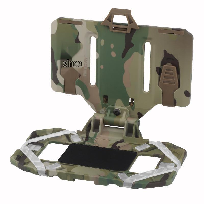 CS Tactical Camouflage Folding Navigation Board Molle Carrier: Universal Vest-Style Mount for Phone & Accessories