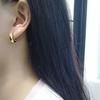 Minimalist Geometric Metal Circle Stud Earrings Elegant Versatile Fashion Jewelry For Women Daily Wear