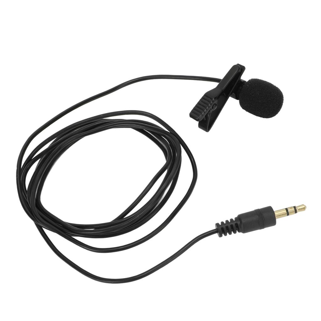 Lavalier Microphone Noise Reduction Omnidirectional Clip On Mic for Interview Streaming