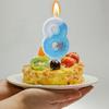 Happy Birthday Cake Decorative Candle 0-9 Digital Candles Baby Shower Wedding Anniversary Day Cake Topper Decor Party Supplies