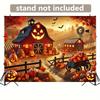 2D Plane, 1 Piece of Autumn Harvest Season Pumpkin Farm, Suitable for Living Room, Office, Family and Outdoor Decoration