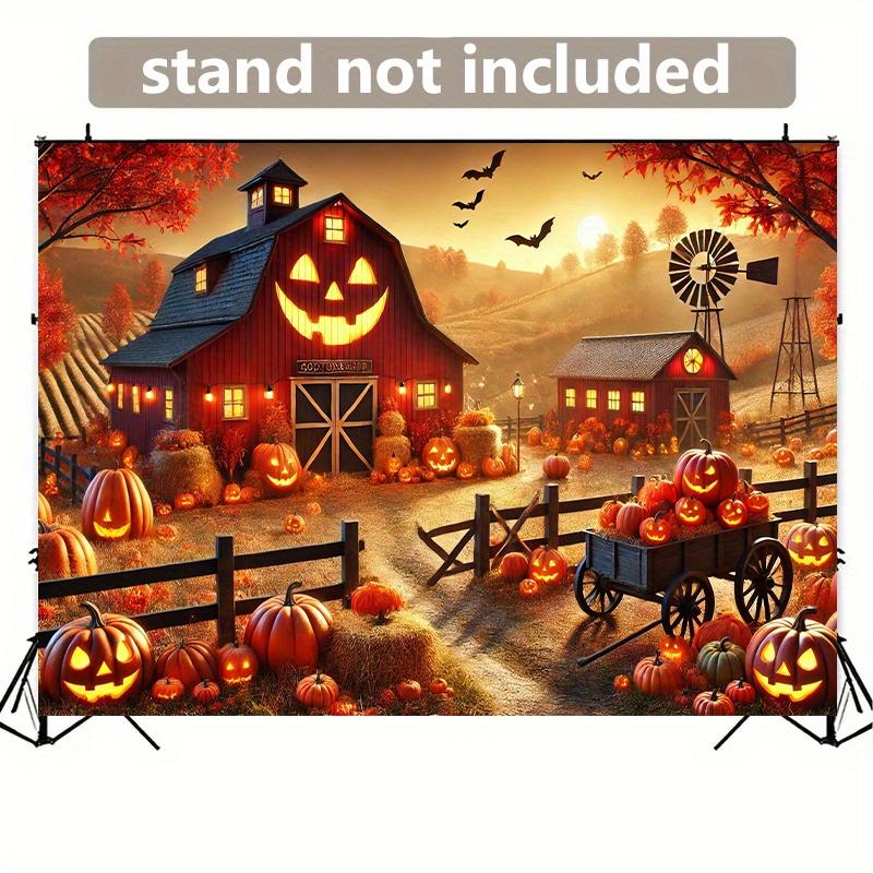 2D Plane, 1 Piece of Autumn Harvest Season Pumpkin Farm, Suitable for Living Room, Office, Family and Outdoor Decoration