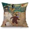 French Painter Edouard Vuillard Abstract Impressionism Home Decorative Oil Painting Sofa Throw Pillow Cases Linen Cushion Cover