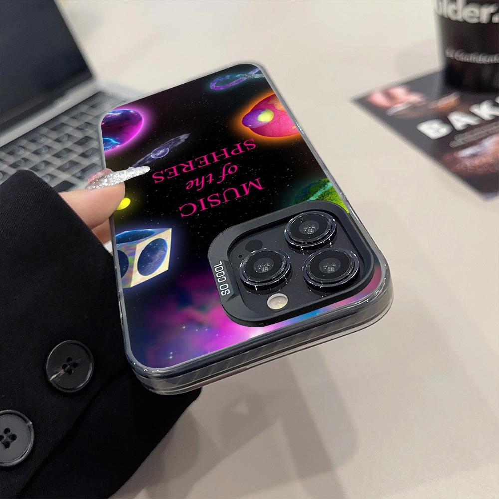 

Band C-Coldplay Moon Music Phone Case Matte Colored Silver For IPhone 15 14 16 13 12 11 Pro Max Plus XS X Shockproof Hard Cover iPhone 14 Pro
