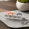 Cute 4-Key Clicker Keychain Small Size Mechanical Switch Keyboard Shiba Inu Fidget Pendant  Office