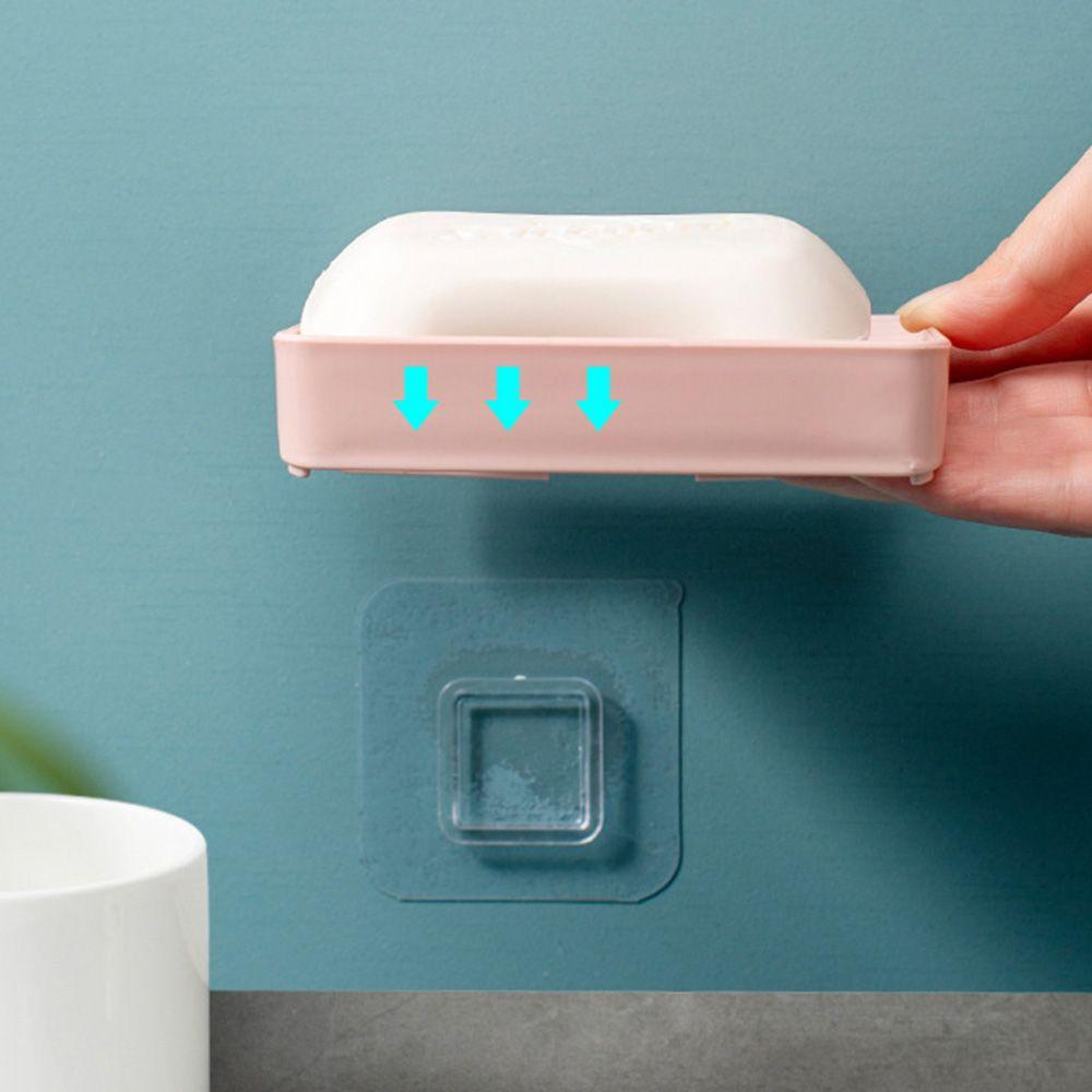 Supplies Punch-free Wall Hanging Tray Sponge Holder Storage Rack Soap Box Draining Soap Dish