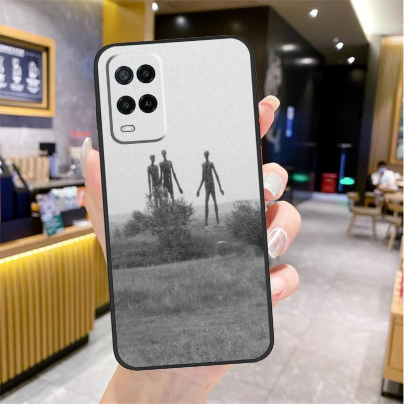 Aesthetic Alien Case For Oppo A96 A76 A16 A17 A18 A60 A80 A40 A38 A58 A78 A98 A94 A74 A54 A15 A57 A77 A5 Pro
