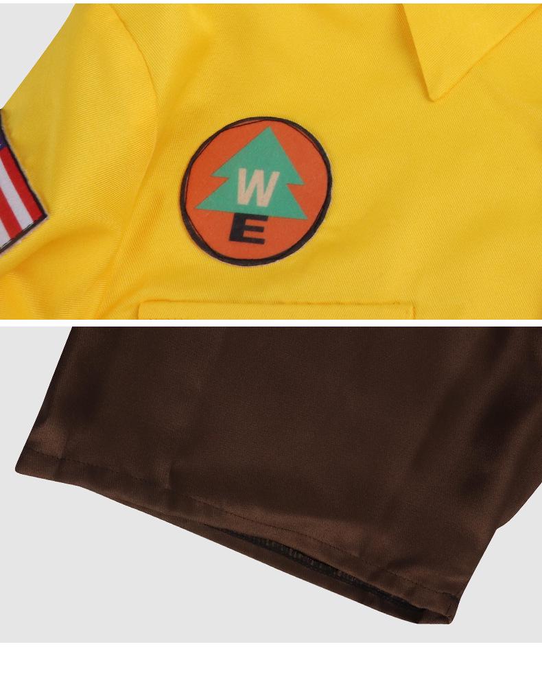 Up Movie Russell Explorer Adult Cosplay Costume Set