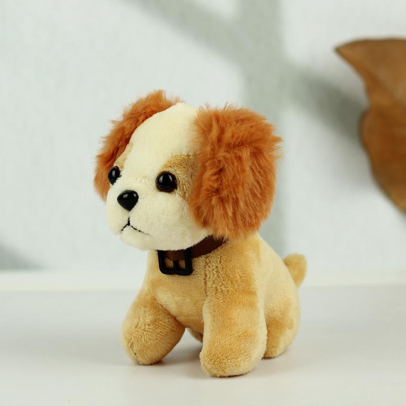 

Plush Delightful Dog Figure Keychain For Kids And Adults In Colors Various світло-коричневого кольору