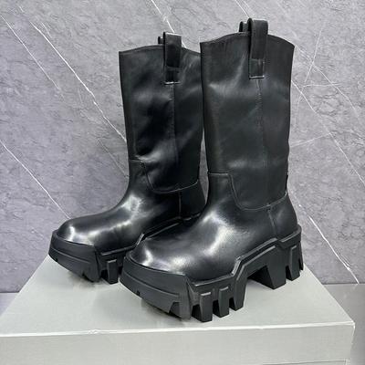 Cool Spicy Martin Boots Bulldozer Boots Sleeve Small Women'S Medium Boots Thick Sole Skinny Fashion Cool Spicy