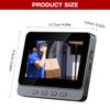 4.3'' Smart IPS Screen Video Intercom Night Vision 2-Way Audio Surveillance Camera Digital Camera with 2.4G Wireless Bell