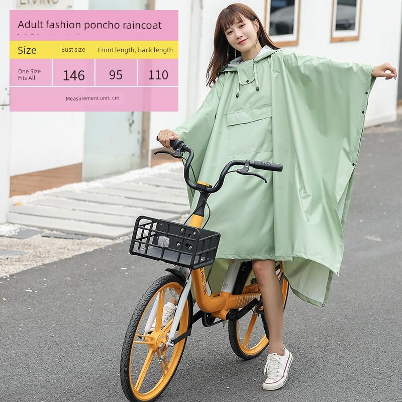 Cycling Cape Raincoat Plus Size Extra Long Outdoor Cycling Electric Bicycle Poncho Thickened Waterproof Men and Women Same Style