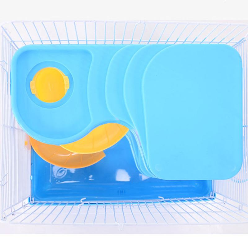 Třípatrová klec pro domácí mazlíčky pro křečka, luxusní dům, přenosná myš, domácí dekorace