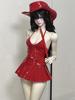 HAMRETHYPPZ BJD Ball Jointed Doll Doll Doll Maid Leather Skirt Denim Sexy Cowboy Hat Suit and Body Not 1/4 1/6 1/3 Dress, Costume, Outfit, Suit,