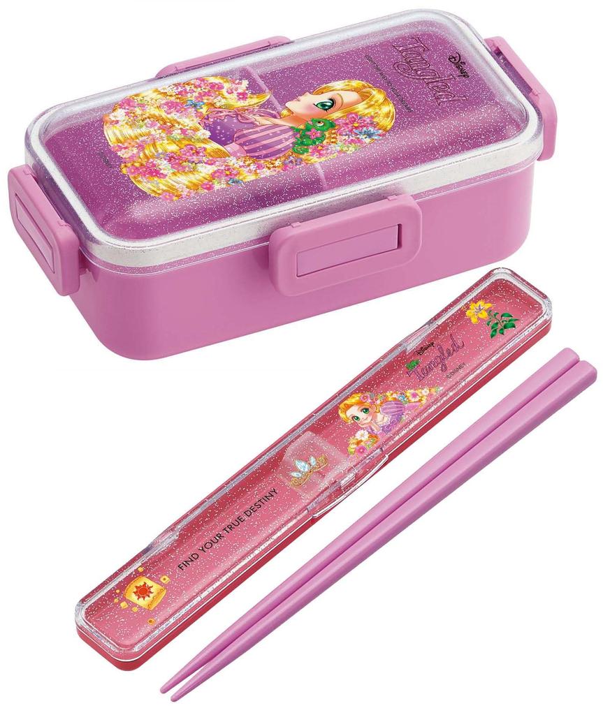 Skater Bento Box, 530ml, Single Tier, Made in Japan, with a 4-Point Lock for Leak-Resistant Lunch, Dishwasher and Microwave Safe, Disney Frozen x