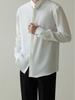 Men's Autumn Light Mature Style Non-Iron Slim-Fit Korean Ice Silk Long-Sleeved Shirt