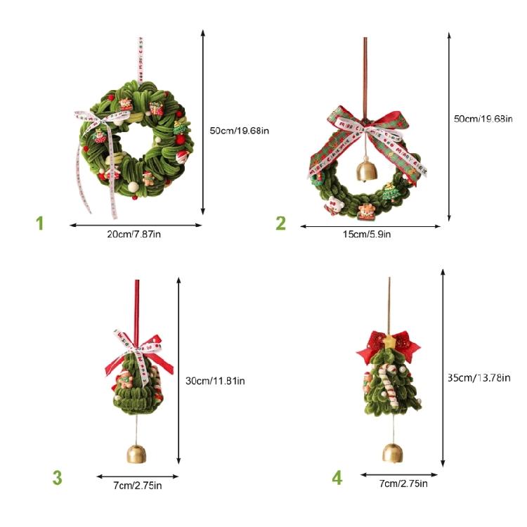 Christmas Decorations Twist Stick Wreath Door Hanger Multipurpose Wall Hanging Ornament For Festival Season Setups