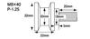 POSH FAITH Racing Stand Hooks M8 of Blue (Set 2) 004018-01