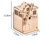 FEOOE Custom Wood 3D Three-dimensional Puzzle Wooden Puzzle Children's Puzzle Toy Spot Windmill Hair Bar Eight-tone Box CJ
