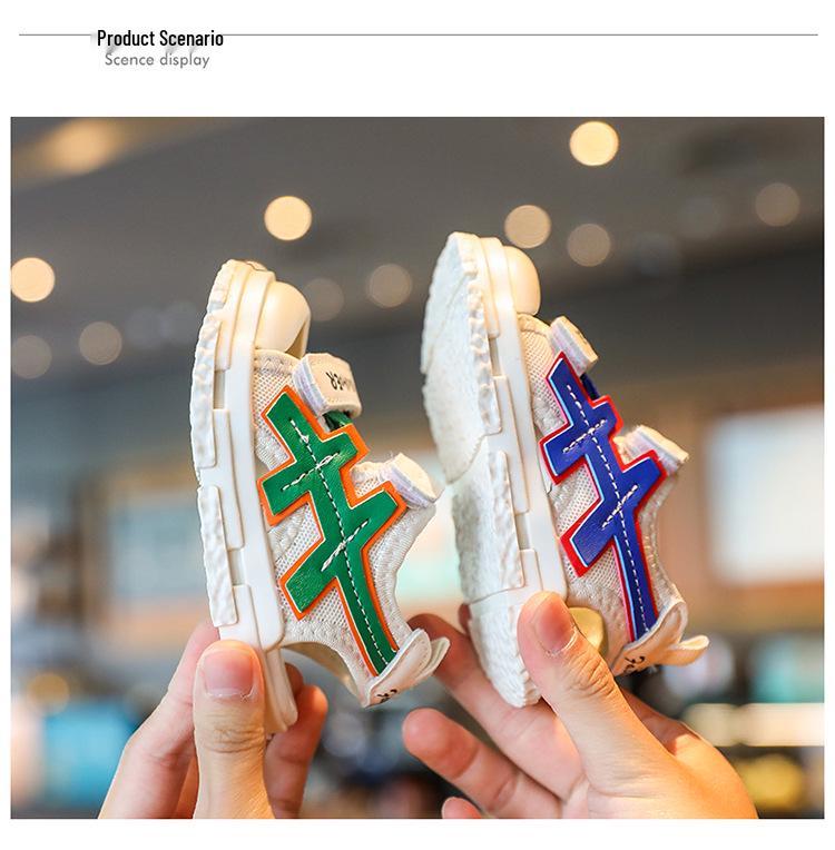 Children's Non-Slip Breathable Summer Sandals with Soft Bottom and Velcro Closure for Toddlers