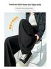 Designer Women's Wide-Leg High-Waist Pants - 2026 Spring Collection, Slimming Loose Straight Fit, Floor-Length Casual Drape Style