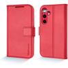 [Leather Wallet Case] Genuine Leather [RFID Blocking] Magnetic Flip Case with Card & Slots and Stand For Samsung Galaxy S24 5G