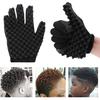 Magic Curly Sponge Gloves, Xafissy 2PCS Hair Curl Sponge Gloves Hair Styling Tool Twist Brush Glove for Curly Hair Styling Care