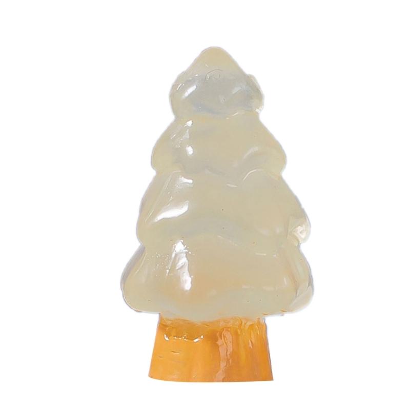 10 Pcs Microlandschaft Miniature Christmas Tree Decorations Snow Landscape Accessories Resin Crafts Luminous Ornaments