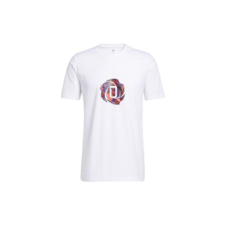 adidas Mic Rose Tee Basketball Sports Short Sleeve White Men s GQ1361 XXL