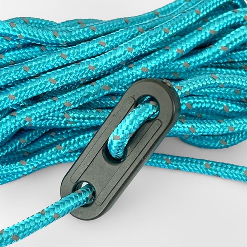 100 Stück Zeltwindseilspanner Campingzelt Abspannleinen-Versteller Spannhaken Schnallen Winddichte Markisen Zubehör