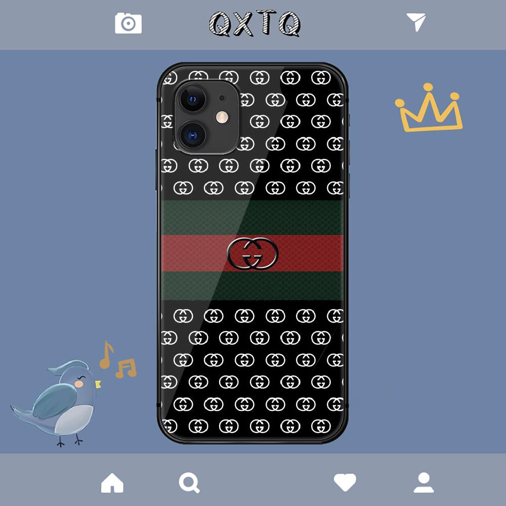 Custodia di lusso G-Guccis Fashion per iPhone Samsung Galaxy Redmi Note S 17 16 15 14 13 20 24 25 54 Pro Max Ultra Fe Cover in vetro temperato