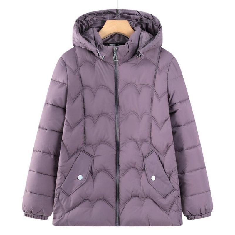 Women's Thickened Winter Cotton Jacket Women's Casual Hooded Coat Warmth Comfortable Mom Clothes Middle-Aged And Elderly Fashion