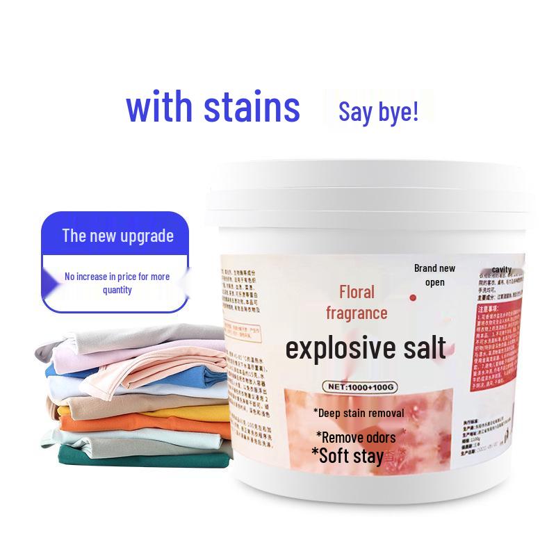 Floral Fragrance Yellowing Remover: Multi-Purpose Stain Remover & Color-Safe Bleach Powder for Laundry