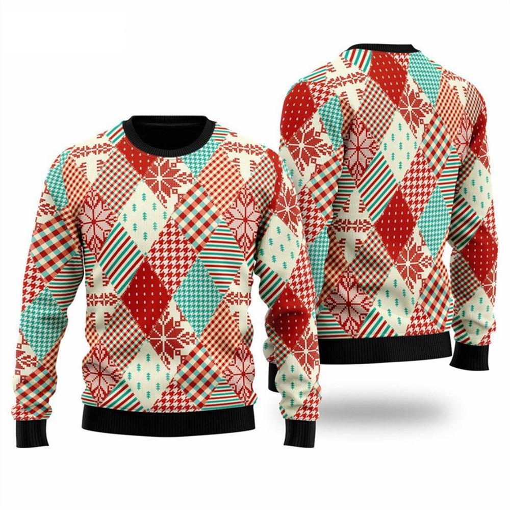 Christmas Fake Cardigan Pullover Man Pullover 3D PrintNew Year Party Sweatshirt Women Party Birthday Christmas Pullovers Kids Tops