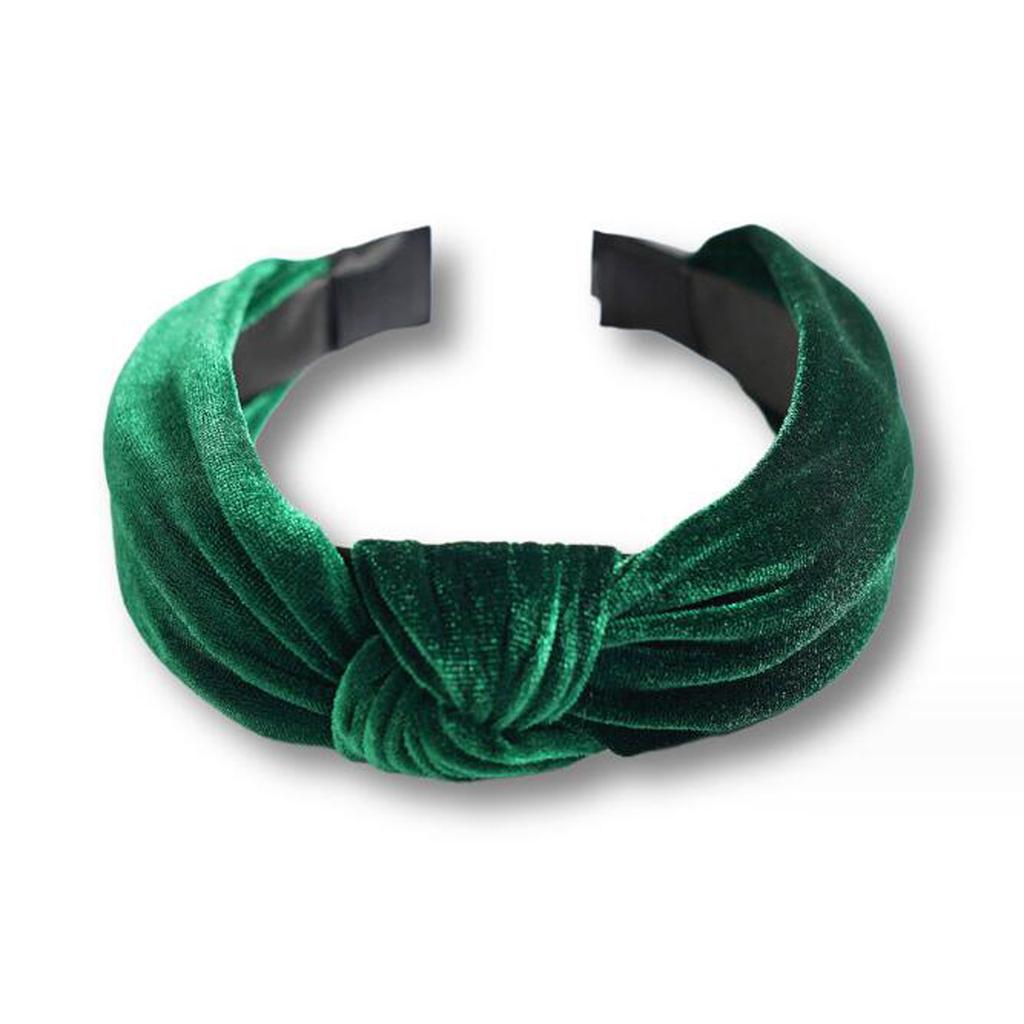 PROLY New Fashion Headband For Women Classic Canary Velvet Center Knot Casual Hairband Winter For Adult Turban Hair Accessories