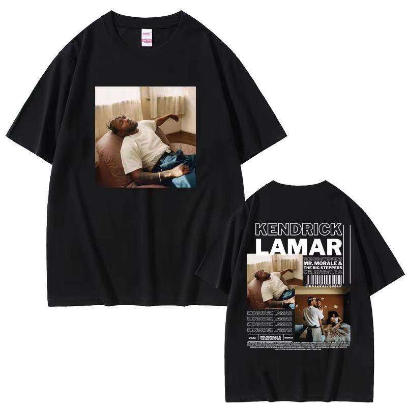Rapper Kendrick Lamar DAMN Same Graphics T Shirt Summer Unisex Women Fashion Hip Hop Oversized TShirts Unisexs Vintage Cotton Tshirt