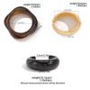Salircon 3 Styles Fashion Geometric Resin Acrylic Bangle for Women Vintage Punk Hyperbole Metal Spring Bracelet Pulseras Jewelry