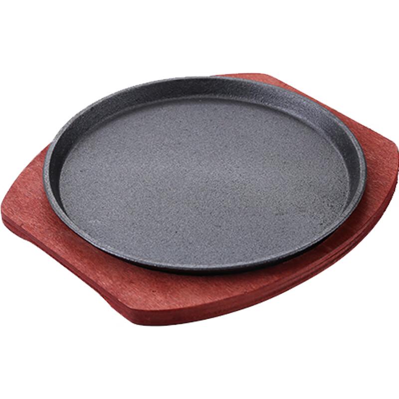 Теппанъяки-гриль-плита с деревянной подставкой